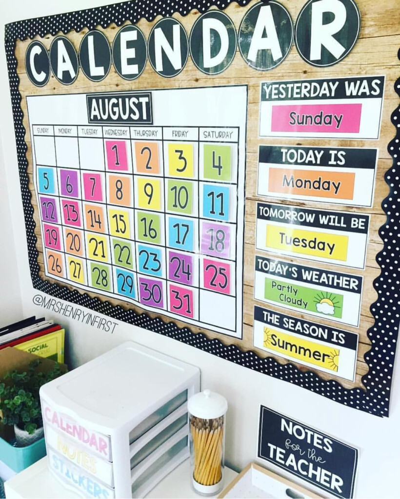  CLASSROOM CALENDAR How Do You Use A Calendar In Your Classroom 
