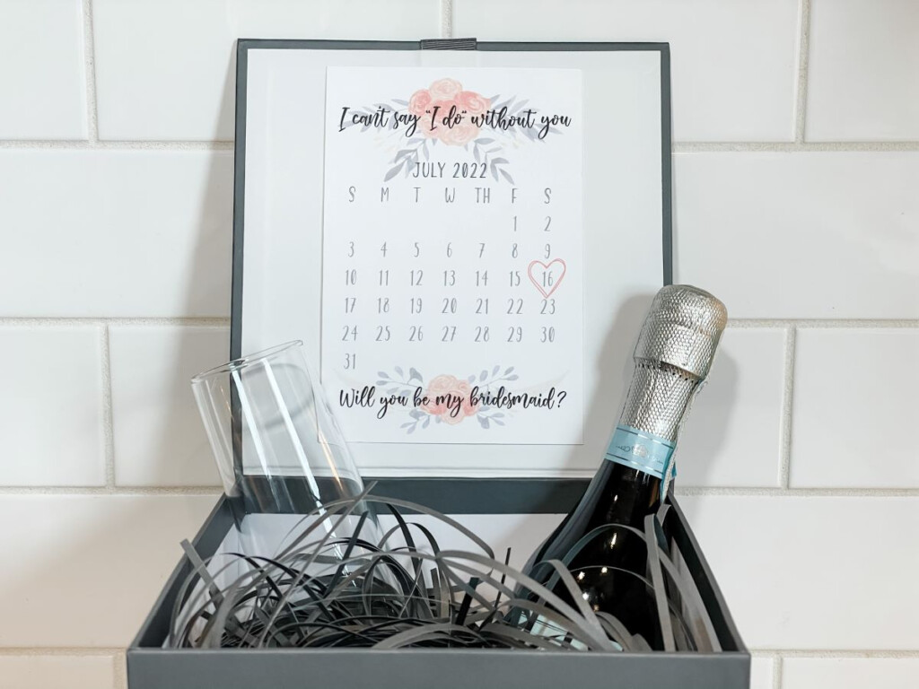 Easy DIY Bridesmaid Proposal Calendar Free Download Modern DIY Bride