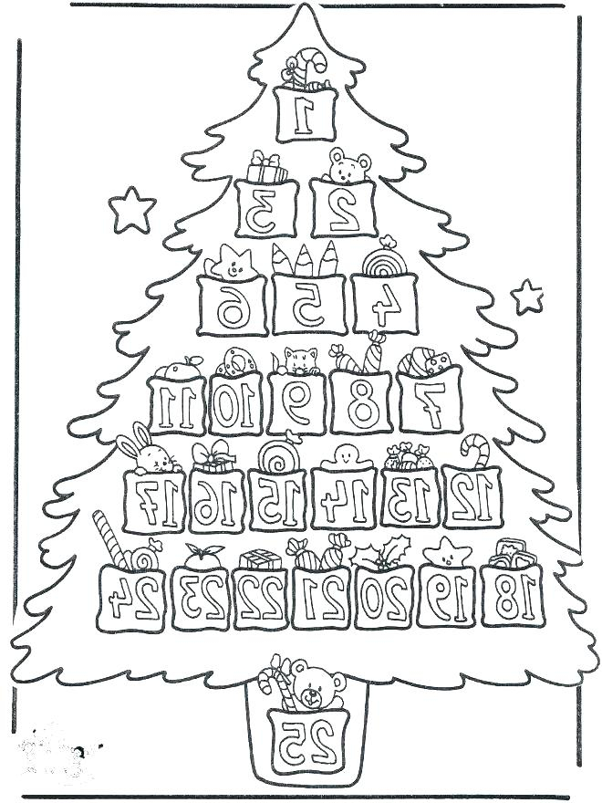 Free Printable Advent Calendar To Color