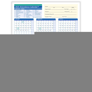 Free Printable Attendance Calendar 2025 Calendar 2025