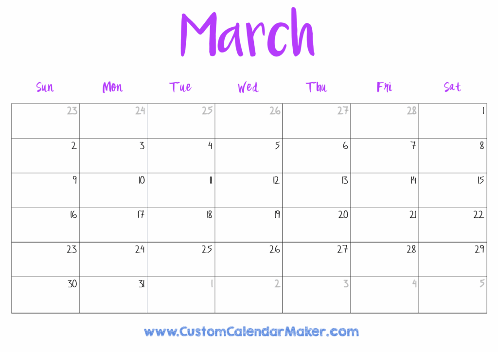 Free Printable Calendar 2025 March Pdf Patrice Guy