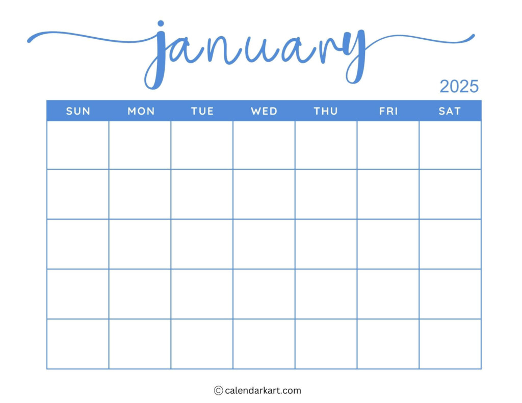 Free Printable Calendar January 2025 Printable Calendar 2025