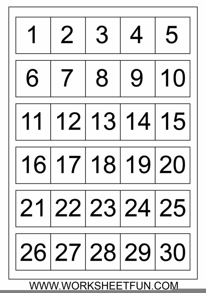 Free Printable Calendar Numbers 1 31 Calendar Printables Free Templates