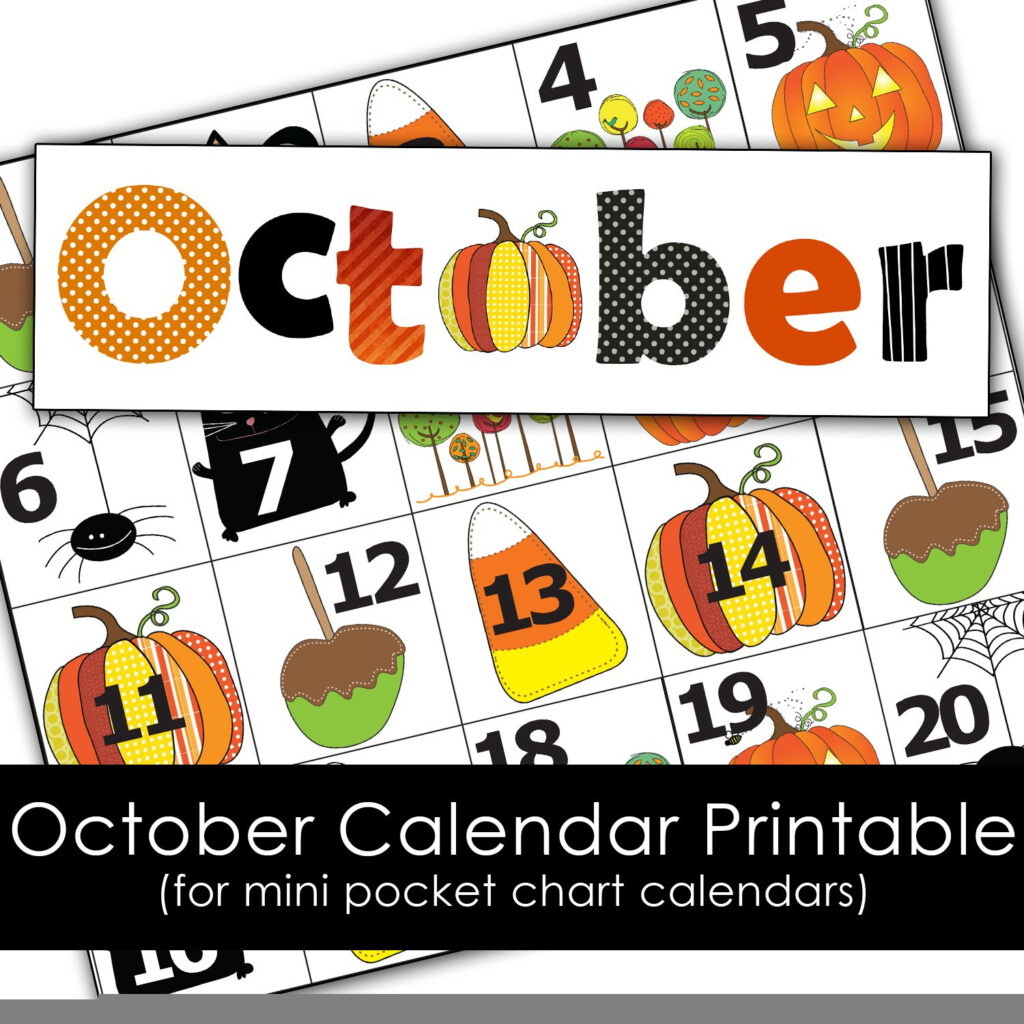Free Printable Calendar Numbers For Pocket Chart Calendar Printables 