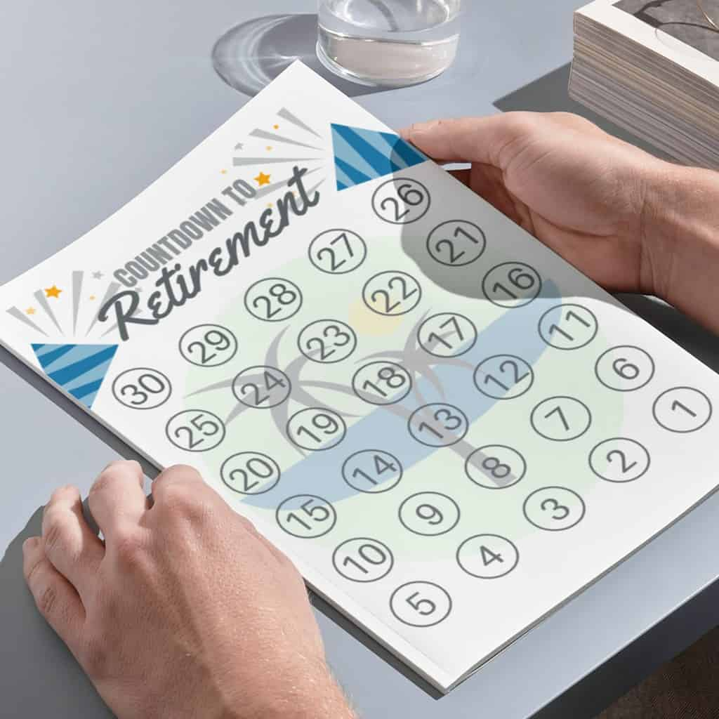 FREE Retirement Countdown Calendar Printable