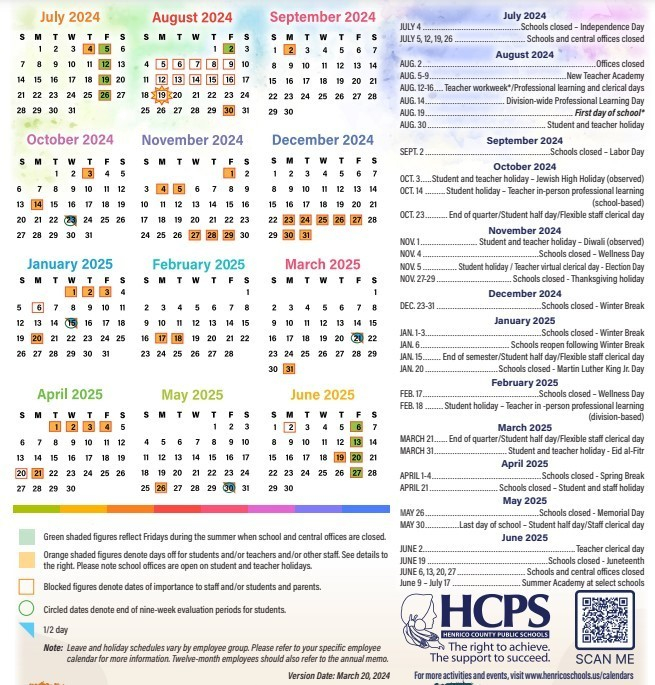 Hcps 2025 To 2025 Calendar Printable Tedi Agnella