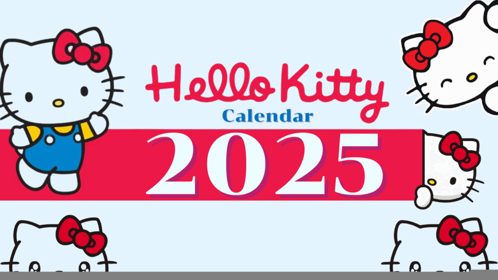 Hello Kitty Calendar Printable 2025 Calendars 2025