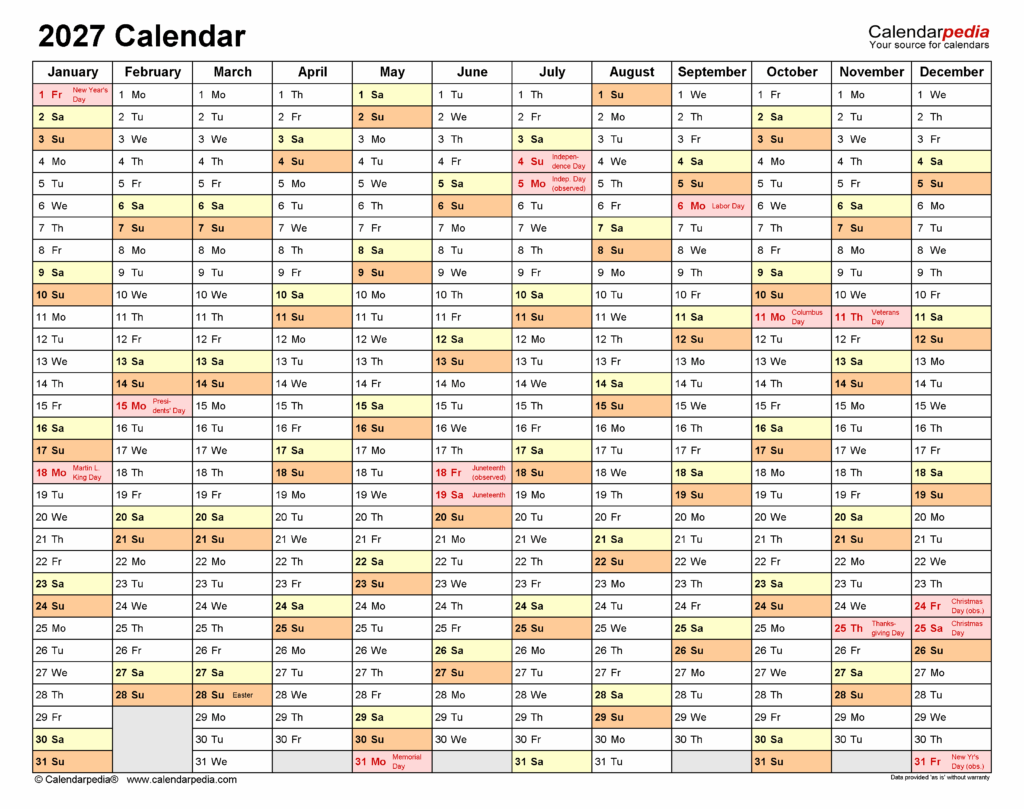 Navigating Time The Power Of A 2026 2027 Printable Calendar In Excel 