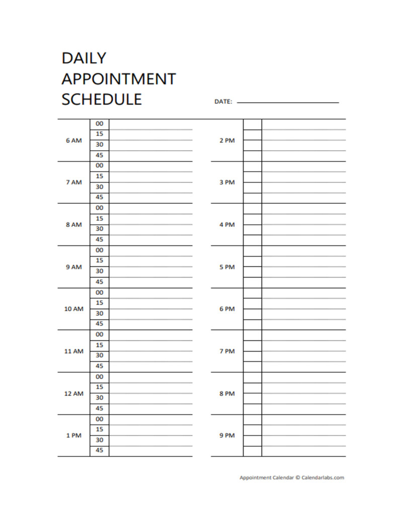 Printable 2026 Appointment Calendar Free Printable Templates
