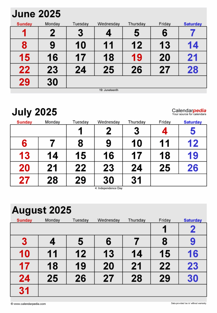 Printable Calendar August 2025 July 2025 Jett G Doolette