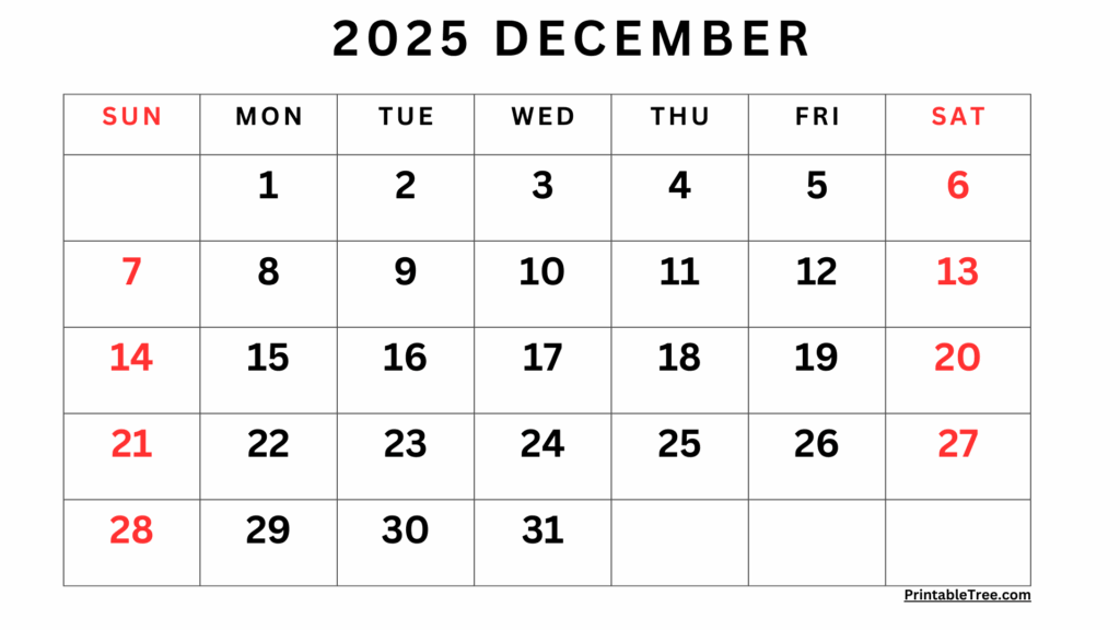 Printable December 2025 January 2025 Calendar Pdf Download Robert N Few